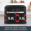 Easy Fry Dual Air Fryer EY901N40 - Black, 8.3L_3