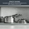 Emotion Plus Induction 16cm Saucepan - Stainless Steel (E3282245)