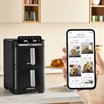Easy Fry Crispy Stack, EY7568G0, Dual Air fryer, Space-Saving, Detachable Front - Black_C7