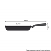 Titanium Excellence Fusion G3380702 30cm Frying Pan - Black
