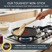 Titanium Excellence Fusion G3383802 25cm Pancake Pan - Black
