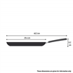 Titanium Excellence Fusion G3383802 25cm Pancake Pan - Black