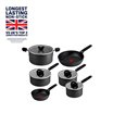 Expertise Plus Induction Non-Stick 6 Piece Pots & Pan Set - Black (G858S644) main image
