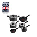 Expertise Plus Induction Non-Stick 6 Piece Pots & Pan Set - Black (G858S644) main image