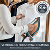 Pro Express Vision Max Steam Generator Iron - Teal / Gold 10