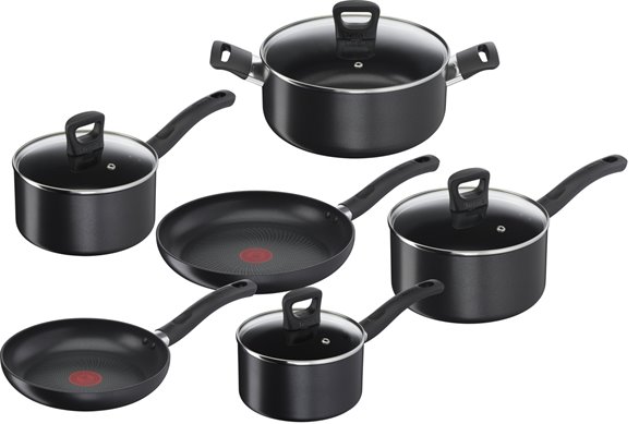 Enhance G162S644 6-Piece Pan Set - Black (G162S644)