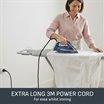 Tefal Ultraglide plus anti calc steam iron FVV5874G0_3m long cord